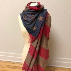 Free people American flag scarf
